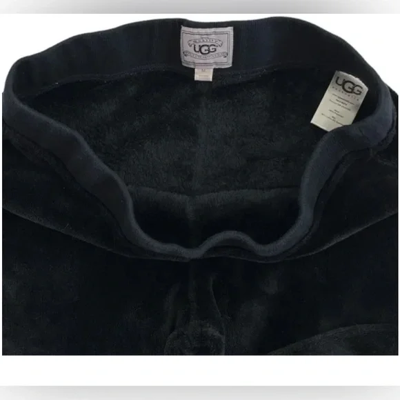 UGG Australia SADIE Fleece Jogger Pant size M in Black - Picture 3 of 8
